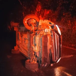 Três mulheres ficam feridas em acidente na SC-390 | Foto: PMRv Serra