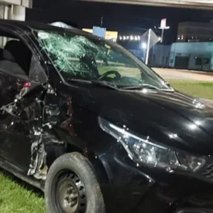 Acidente entre carro e moto deixa um morto em Lages | Foto: 5º BBM