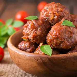 Almôndegas na air fryer