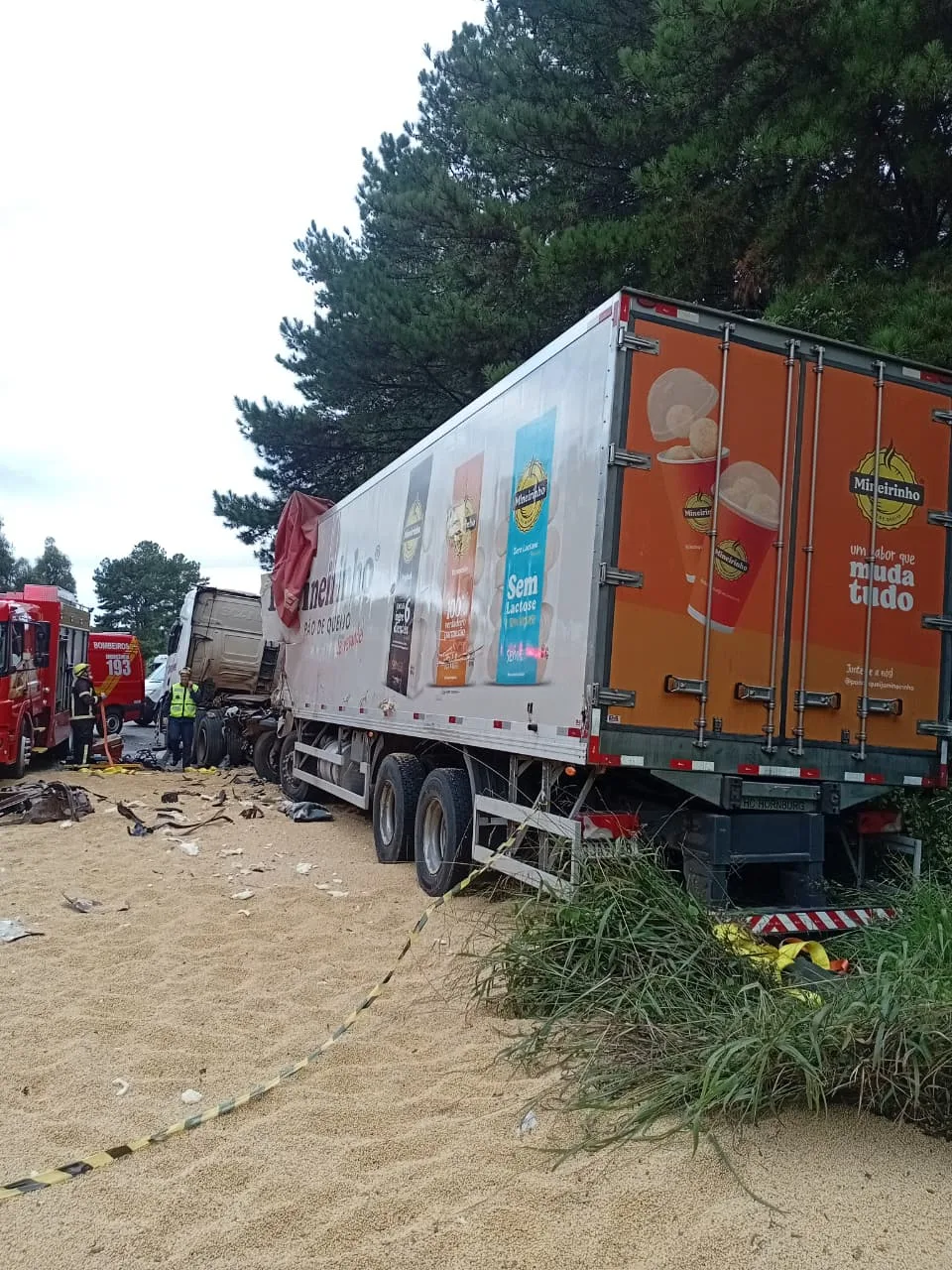 Caminhoneiro morre preso às ferragens após colisão na BR-280