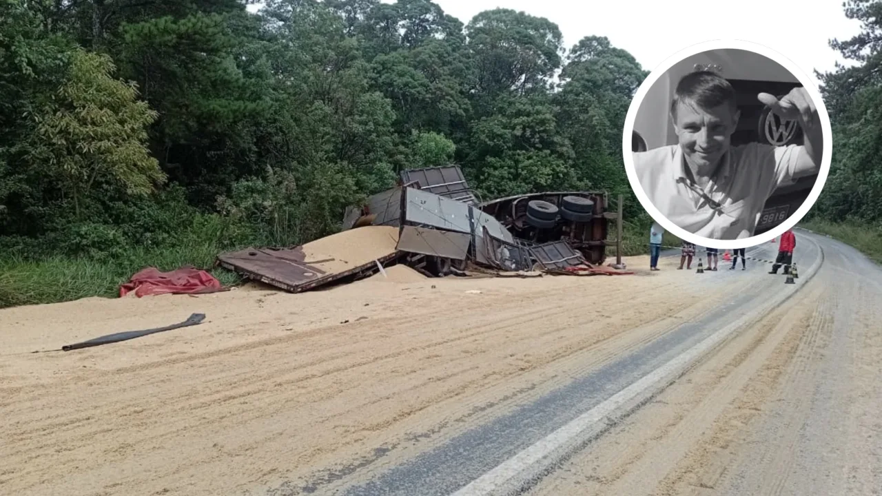 Caminhoneiro morre preso às ferragens após colisão na BR-280 (2)