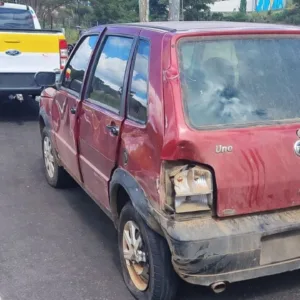 Colisão entre carro e moto deixa ferido na SC-114 | Foto: PMRv Serra