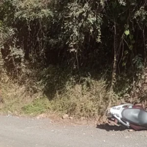 Colisão entre carro e moto deixa uma pessoa ferida em Anita Garibaldi | Foto: 5º BBM