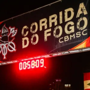 Corrida do Fogo marca celebração dos 100 anos dos Bombeiros em SC | Foto: CBMSC | Reprodução