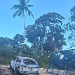 Dupla é morta a tiros e carro é encontrado carbonizado em SC