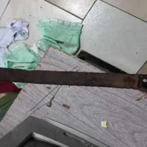 Homem ameaça criança com facão e agride companheira em SC