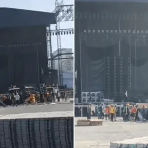 Homem morre durante montagem de palco para show de Shakira em Copacabana