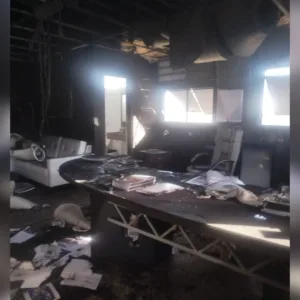 Incêndio atinge gabinete do prefeito em Itajaí