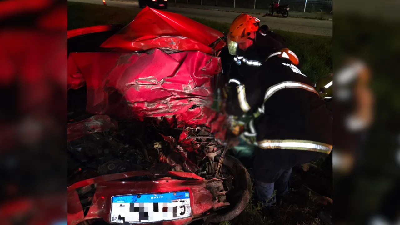 Motorista morre após colisão frontal com caminhão na BR-282