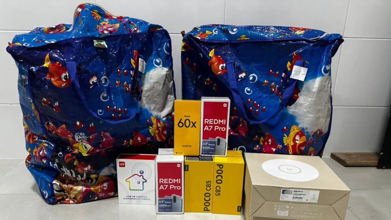 Ônibus parado com R$ 55 mil em carga ilegal na SC-157