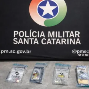 PM prende dupla por tráfico de drogas em Lages | Foto: Reprodução PMSC