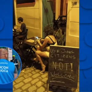 Procon multa bar por placa contra cidadãos dos EUA e de Israel