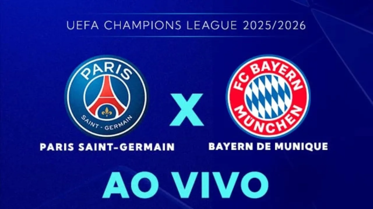SBT transmite PSG x Bayern ao vivo hoje