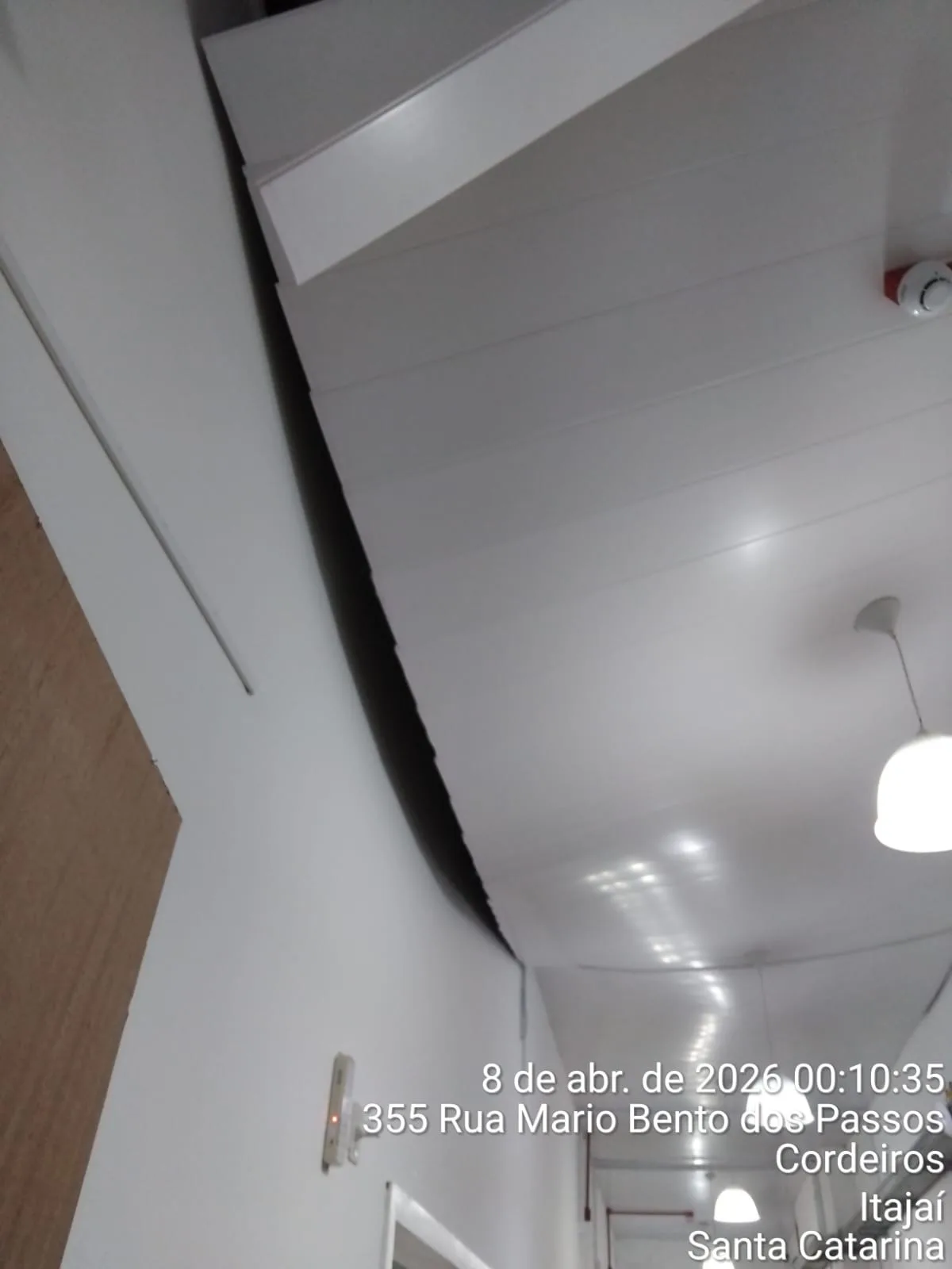 Temporal provoca desabamento de teto em UPA de Itajaí (1)