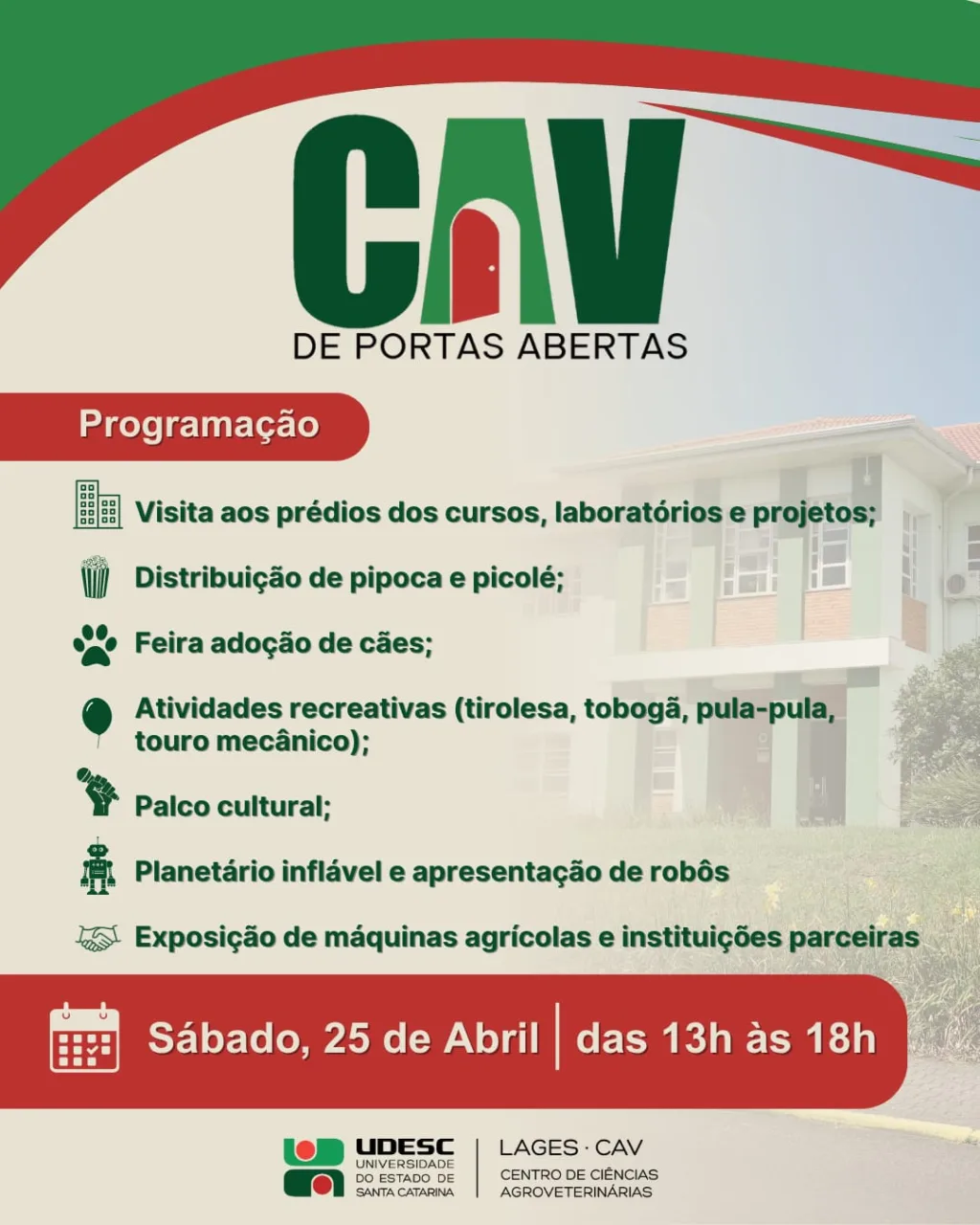 Udesc Lages promove evento CAV de Portas Abertas no sábado