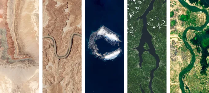 escrever nome paisagens nasa terra