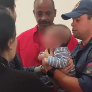 Bombeiro salva bebê de três meses engasgado em Florianópolis | Foto: CBMSC/Divulgação 