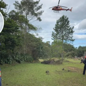 Bombeiros localizam corpo de homem desaparecido em trilha em Palhoça | Foto: CBMSC/Divulgação