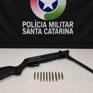 Briga entre vizinhos termina com tiros e tentativa de homicídio em SC | Foto: PMSC/Divulgação