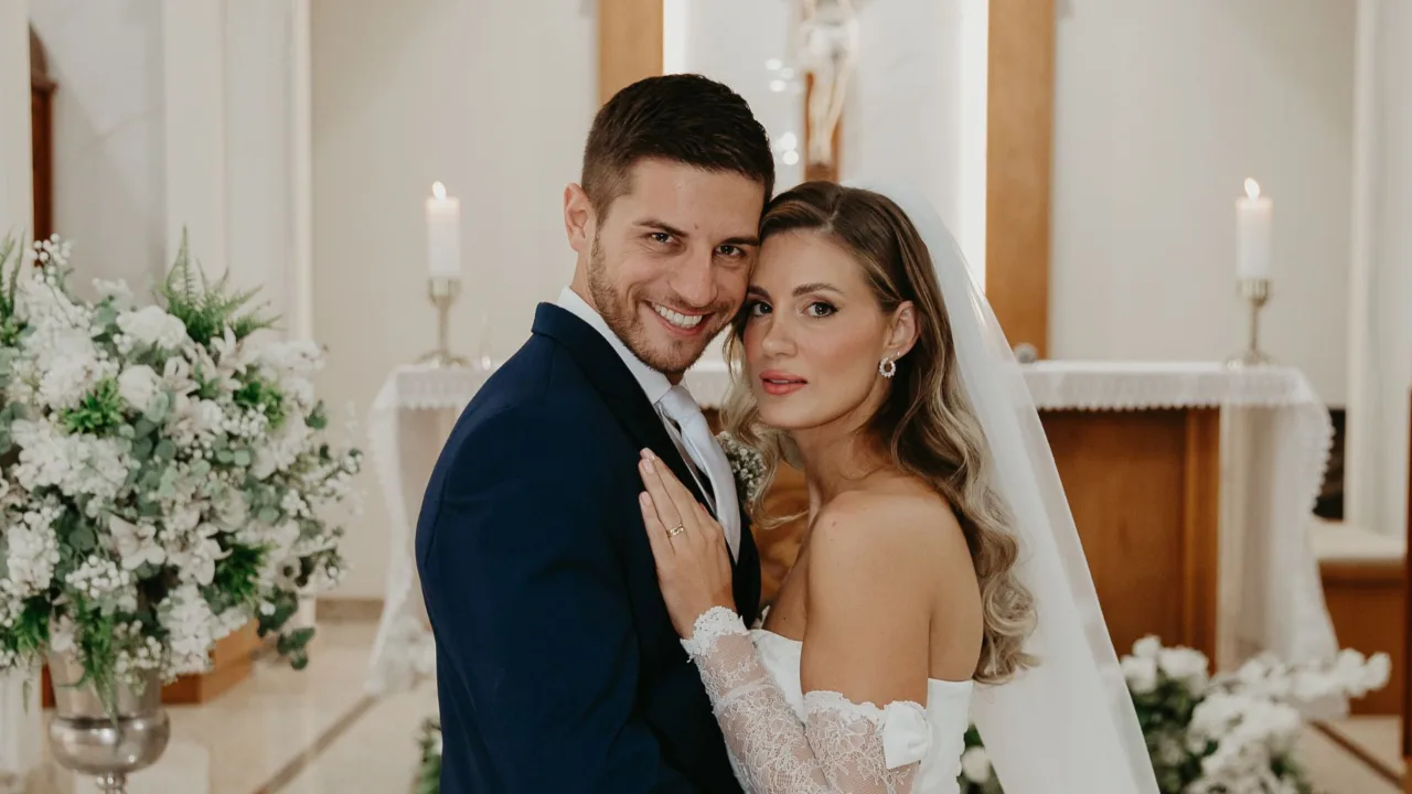 Casal de SC revela como surgiu ideia de substituir buquê por 'Mounjaro'