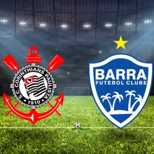 Corinthians x Barra onde assistir e escalações.| Foto: Reprodução SCC10