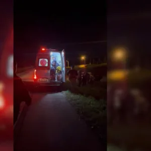 Engavetamento após atropelamento deixa homem gravemente ferido em Lages | Foto: Rádio Clube de Lages