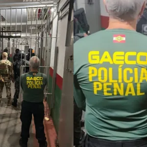 Facção comandava crimes de dentro de presídio em SC, diz Gaeco