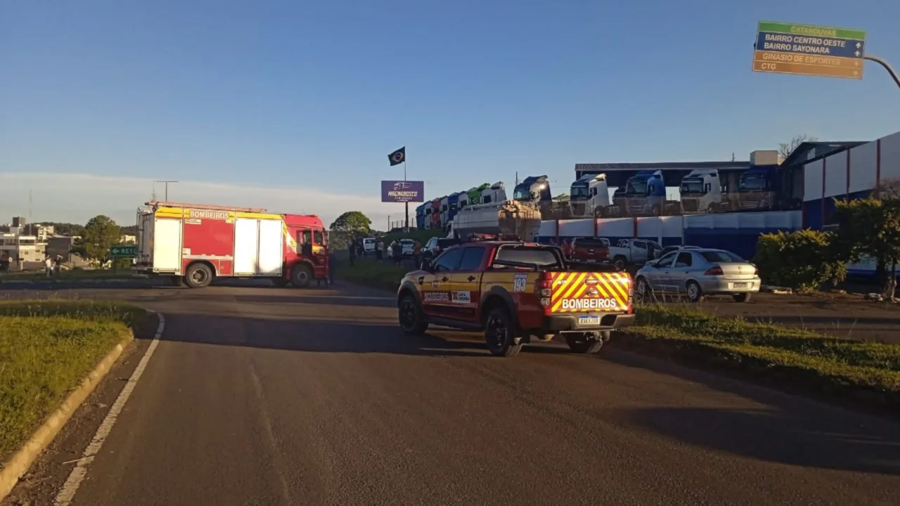 Homem morre atropelado por carreta na BR-282 no Oeste SC