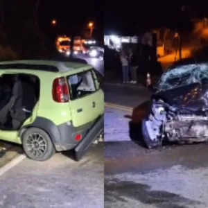 Homem morre preso às ferragens em grave acidente em rodovia de SC | Foto: Reprodução/Bombeiros Voluntários de Ibirama