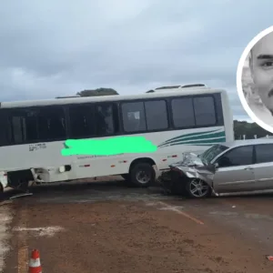 Identificado jovem que morreu após acidente envolvendo micro-ônibus na SC-283