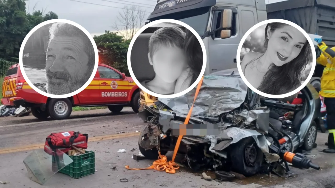 Menino morre após acidente que matou mãe e tio na BR-280
