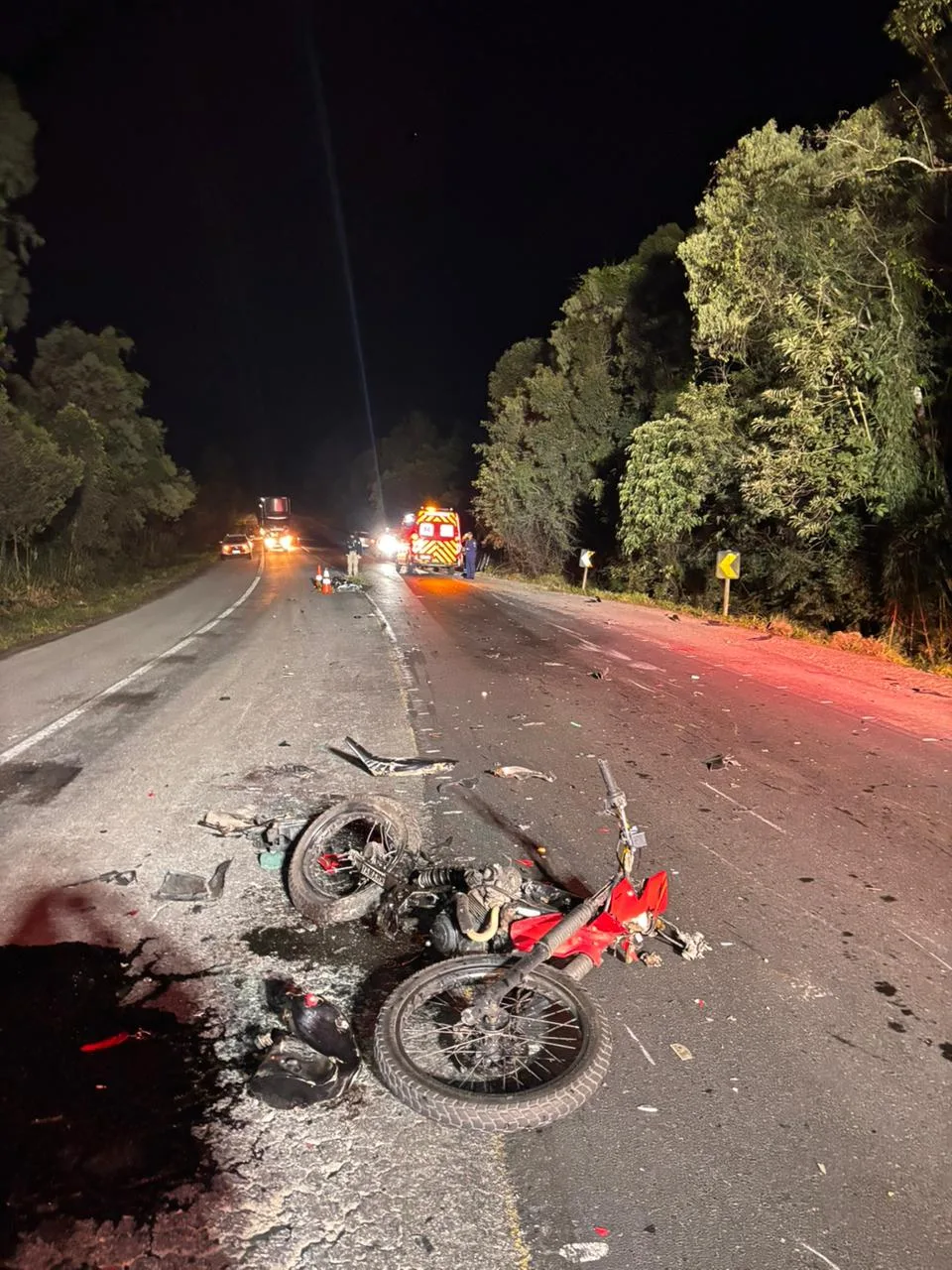 Motociclista morre após colisão com carro na BR-280 em SC