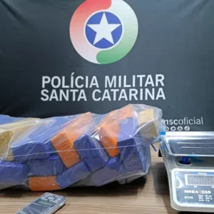 PM apreende 16kg de maconha em Chapecó | Foto: Divulgação
