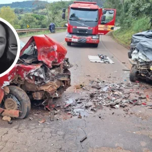 Policial penal morre em grave acidente na SC-160; motorista embriagado é preso