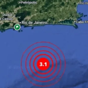 Segundo tremor de terra é registrado no RJ em menos de 48 horas | Foto: Reprodução/Rede Sismográfica Brasileira (RSBR), via SBT News