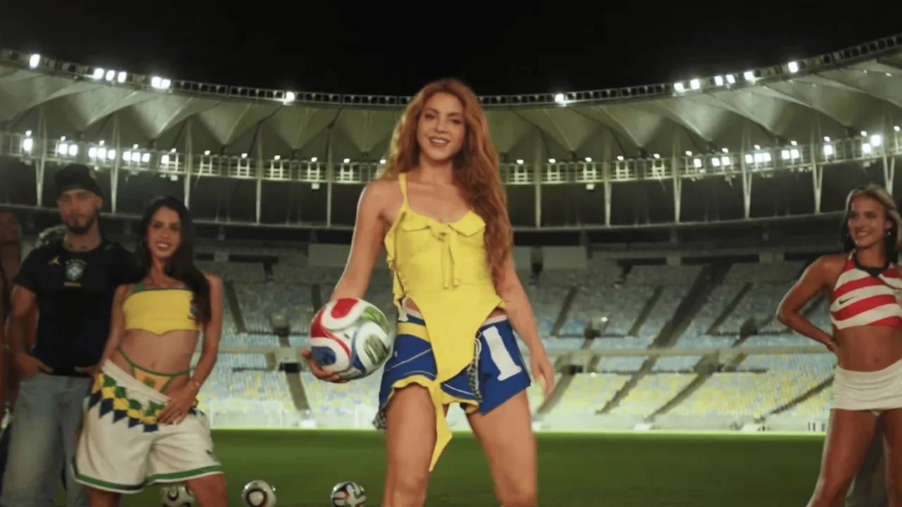 Shakira lança música da Copa do Mundo com clipe no Maracanã