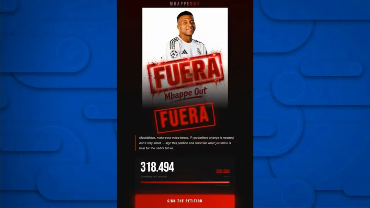 Torcedores pedem saída de Mbappé do Real