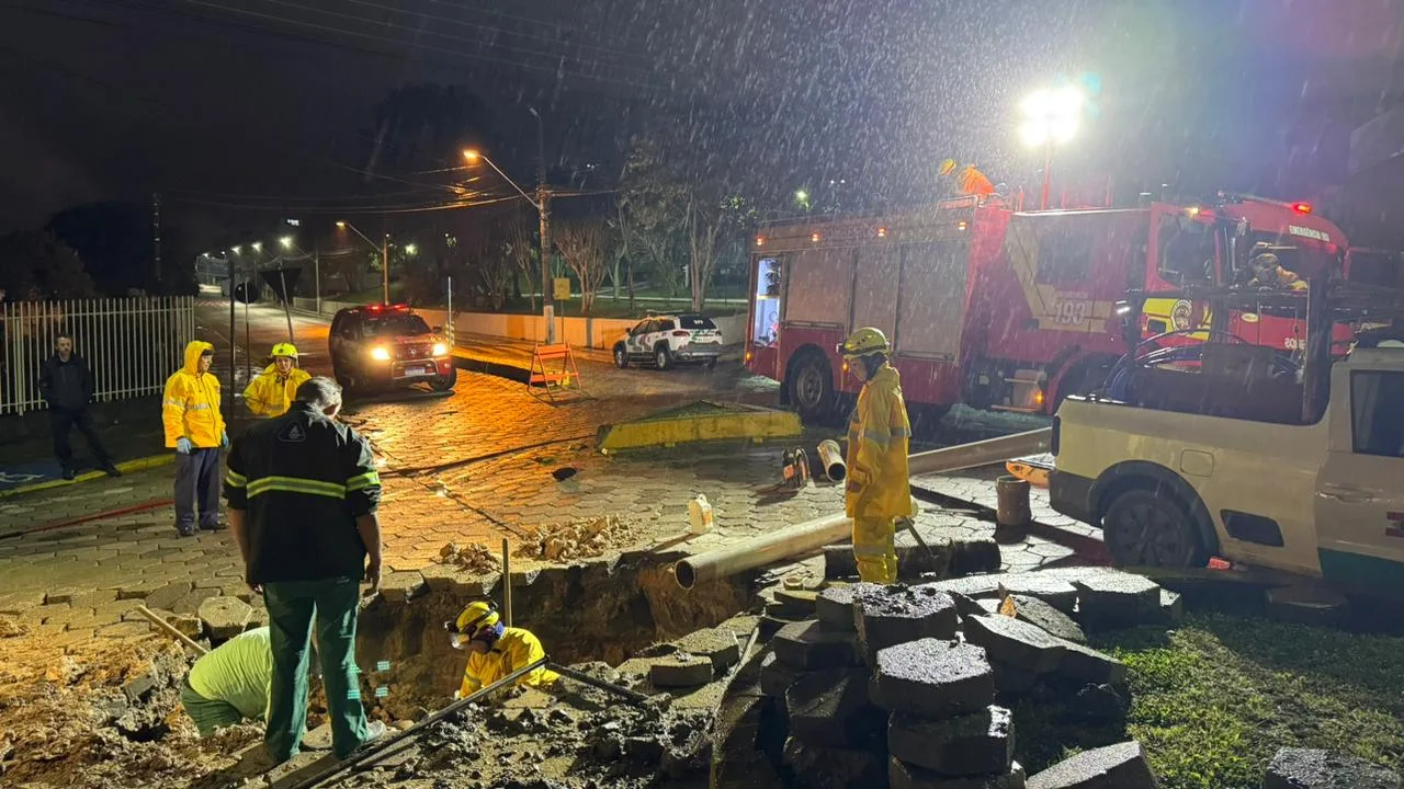 Trabalhador fica soterrado em vala e apresenta sinais de hipotermia em SC