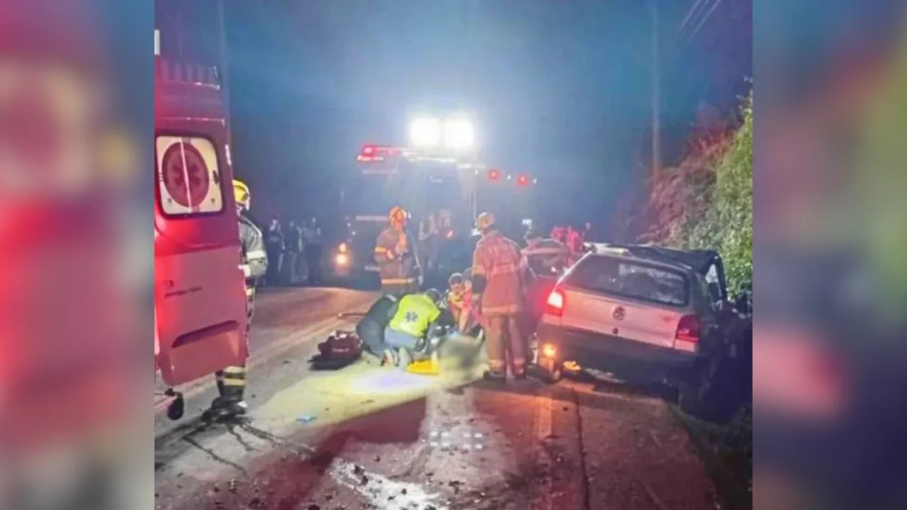 Ultrapassagem proibida termina em tragédia com dois mortos em SC