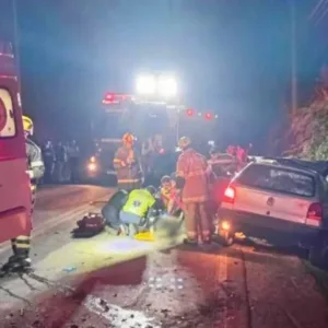 Ultrapassagem proibida termina em tragédia com dois mortos em SC