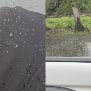 VÍDEO: Chuva congelada encanta moradores na Serra catarinense