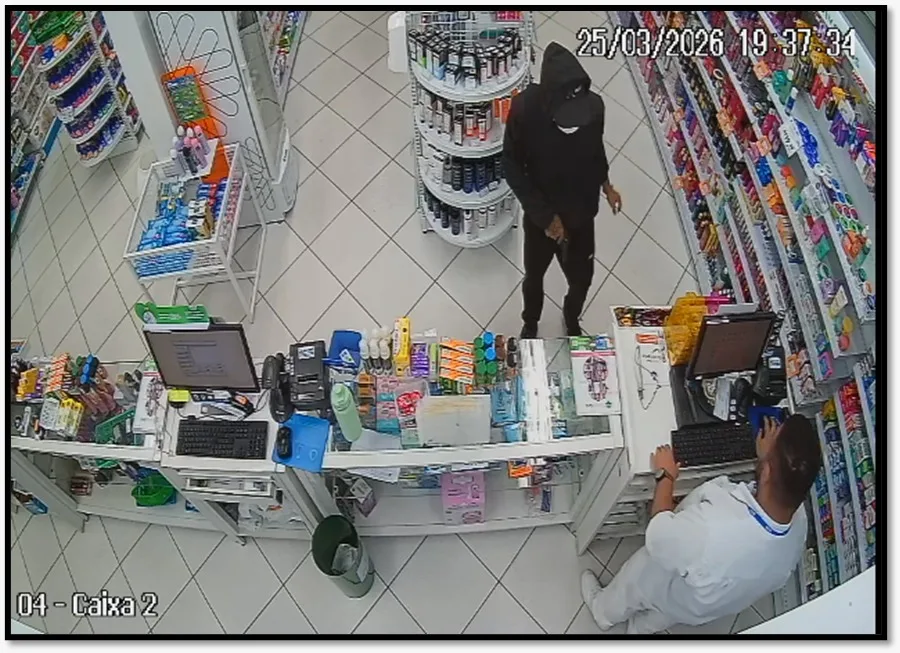 VÍDEO homem é preso por série de roubos em Joinville