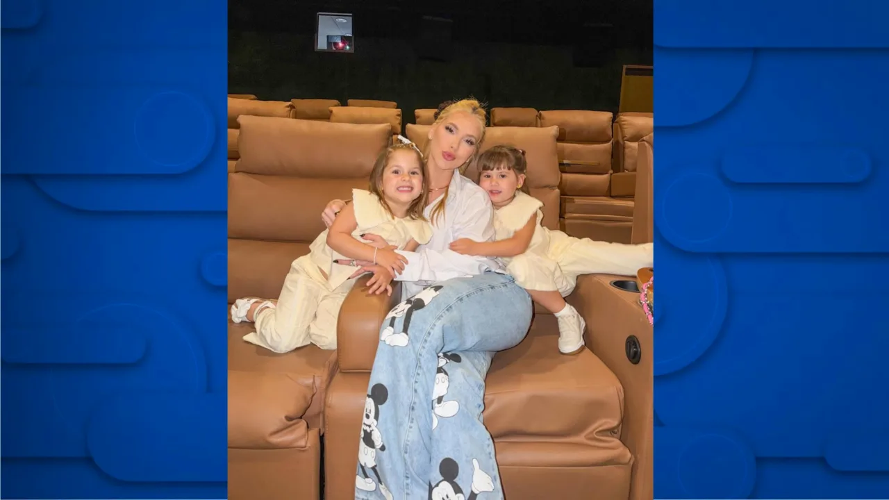 Virginia curte cinema com os filhos e compartilha momento