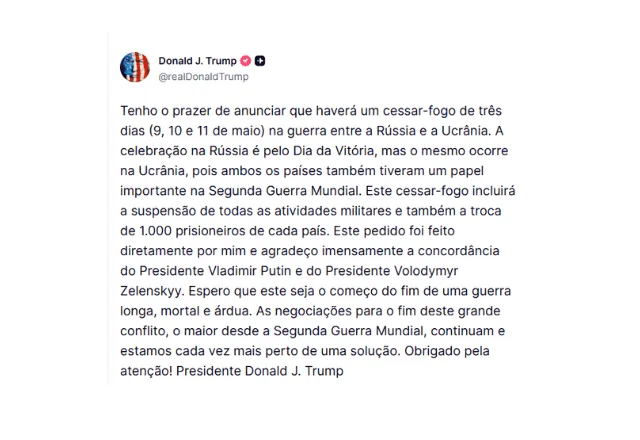 cessar fogo trump rússia ucrânia