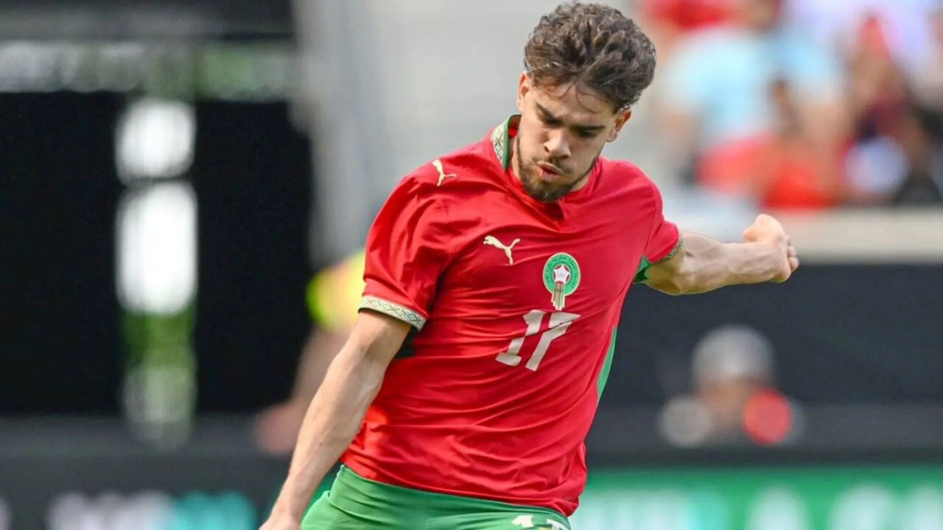 Ezzalzouli sofreu lesão no joelho durante amistoso contra a Noruega e está fora da estreia de Marrocos no Mundial