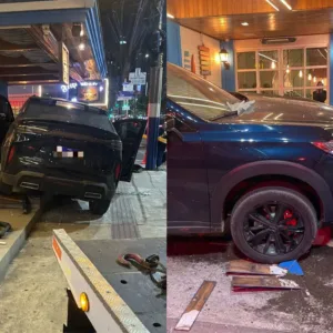 Carro invade restaurantes e deixa feridos na Avenida Atlântica em BC