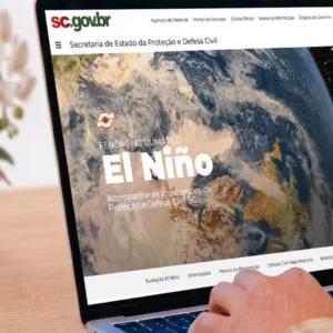 Defesa Civil de Santa Catarina cria portal com alertas e informações sobre o El Niño | Foto: divulgação. 