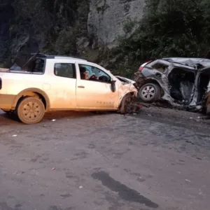 Duas pessoas morrem em grave acidente na BR-116 na Serra Catarinense
