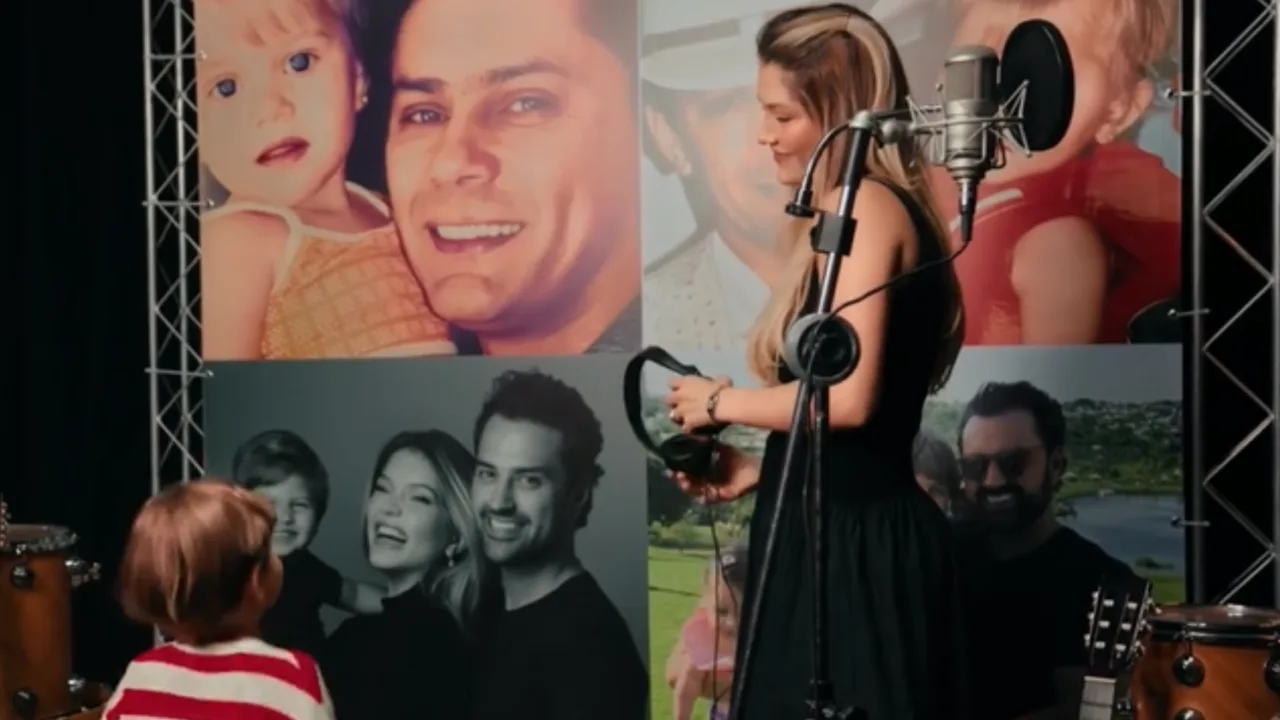 Filha de Leandro canta música do pai e emociona fãs; assista