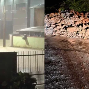 Gaspar tem ruas alagadas e registra 12 ocorrências após forte chuva
